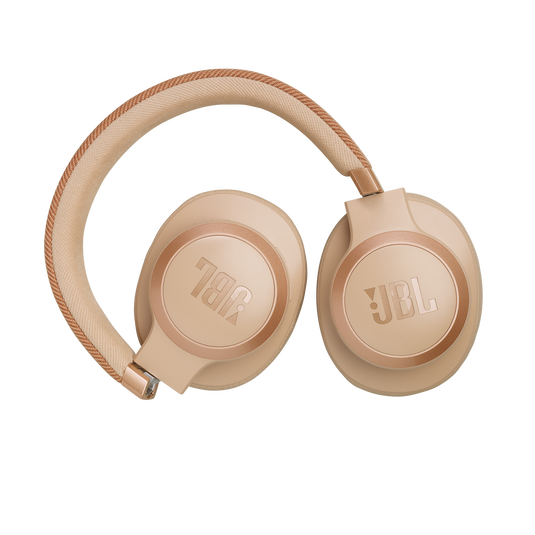JBL Live 770NC - Sandstone - Wireless Over-Ear Headphones with True Adaptive Noise Cancelling - Detailshot 4 image number null